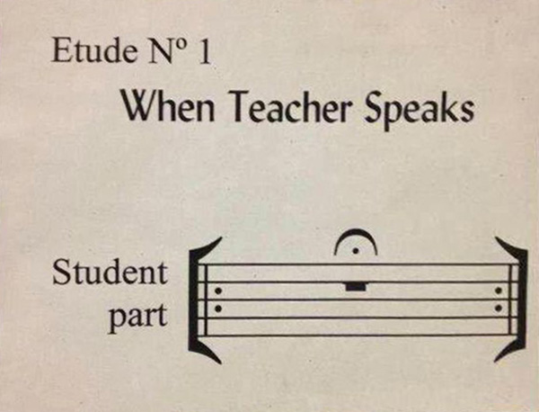 When Teacher Speaks